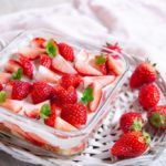 fresas con queso postre